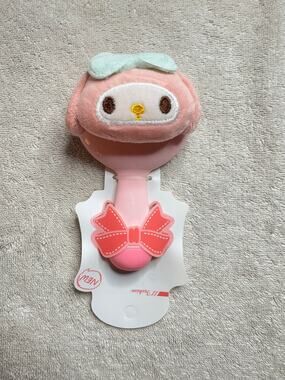 My Melody Sanrio hand held plushie mirror pink kawaii